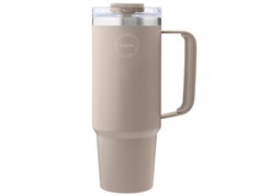 AYA&IDA cream beige thermo cup with straw 885ml